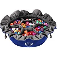 Los mejores  - CardKingPro Bolsas para Dados Inmensos con Bolsillos - Azul - Capacidad para más de 150 Dados - Ideal para Acaparadores…